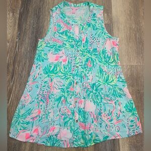 Lilly Pulitzer Long Length Sleeveless Top Womens Size XS